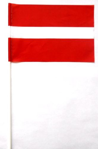 Флаг махательный Латвия  (15х23)