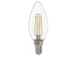 Лампа светодиодная General Свеча E14 10W 2700K 2K 35x98 филамент (нитевидная) прозр. GLDEN-CS-10-230-E14-2700 649906