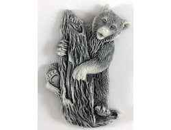 Брелок Медведь на дереве, литьевой мрамор. ОПТ