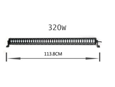 Однорядная светодиодная балка комбинированного (ближнего/дальнего) света  320W