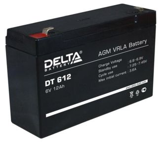 Аккумулятор Delta DT 612 (6V / 12Ah)