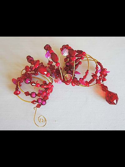 Арт. 535597. Подвес спиральный с капелькой