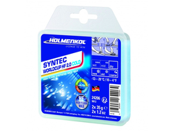 Парафин HOLMENKOL высокофтористый износостойкий Syntec World Cup HF 2.0 Cold -10° -16°C 24206