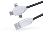 USB кабель зарядный 3 в 1 micro USB/ iPhone 5 /Type-C