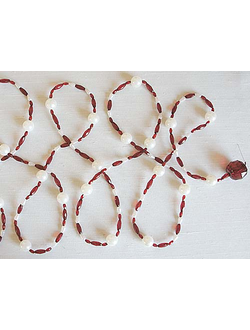 Арт. 2009-50 V Pendulum. Нитяной подвес с бусинами и искуственными жемчужинками