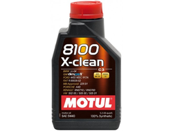 Масло моторное MOTUL 8100 X-Clean C3 5W-40 синтетическое 1 л.