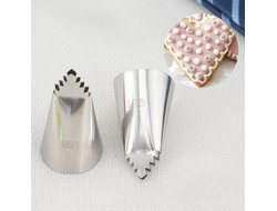 Наконечник фигурный &quot;Листья&quot; МАЛЫЙ диаметр вых. 10 мм, нижний диам. 25 мм, высота 40 мм, ( ВХ 1124)