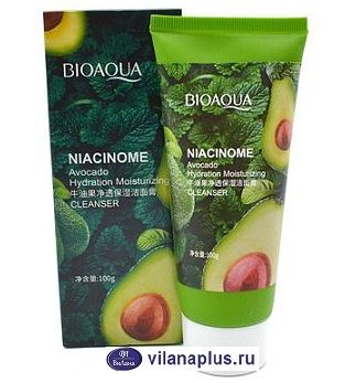 BIOAQUA Niacinome avocado cleanser Пенка для умывания с экстрактом авокадо, 100 г. 345480