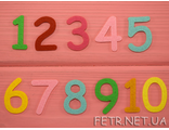 Набор цифр из корейского фетра (1-10)