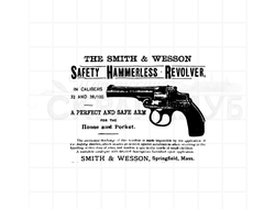 винтажный Штамп для скрапбукинга заметка в газете пистолет