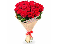 Алые/красные/бордовые розы букетом штучно
