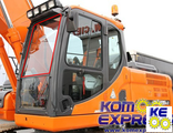 903-00076A Стекло лобовое верхнее закаленное для Doosan DX225lca