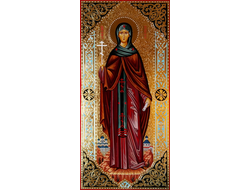 София (Софья) Суздальская, святая преподобная . Рукописная мерная икона.