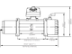 Лебёдка электрическая 12V Runva 6000 lbs 2500 кг Арт. EWX6000S