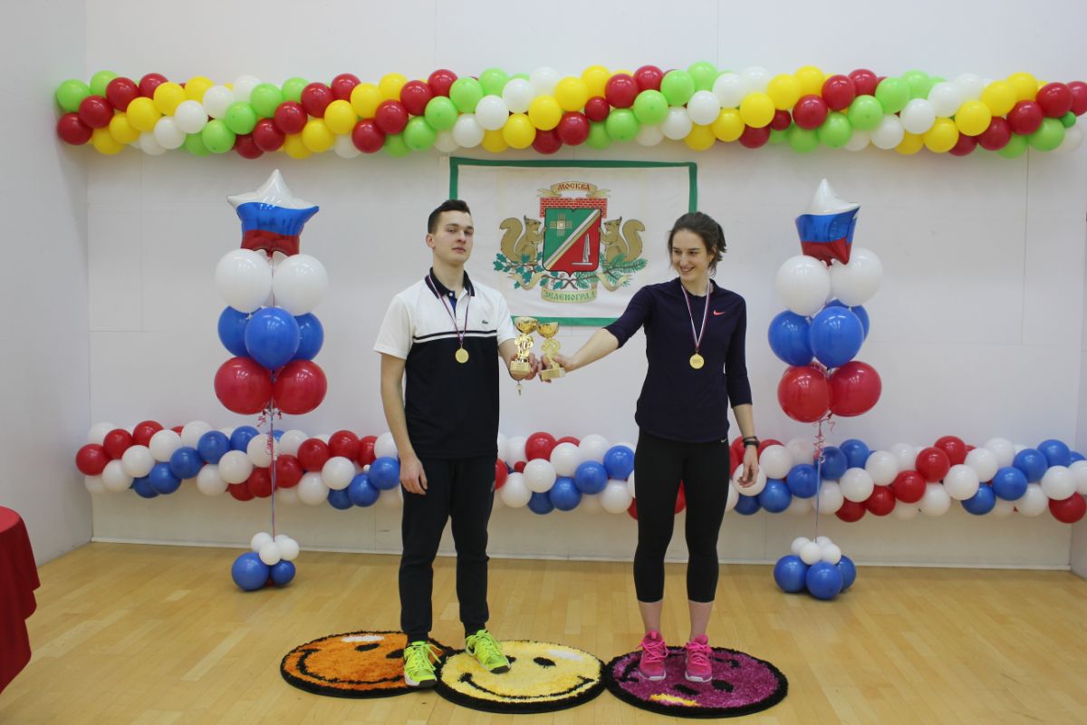 Победители парного турнира по тенниса на призы префекта зеленоградского административного округа