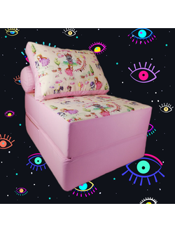 кресло-кровать 700мм Принцесски/Дюспо розовый
