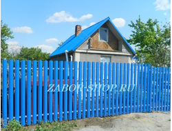 Забор металлического штакетника (все цвета)