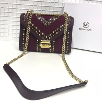 Сумка Michael Kors Whitney Burgundy / Бордовая