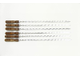 Шампур "Люля" с деревянной ручкой для крупных кусков мяса и люля (Ш6-Люля) 3х15х450 (Цена за штуку)