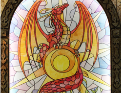 Stained glass for decoration