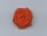 Капроновая роза  оранжевая, 3*3 см.