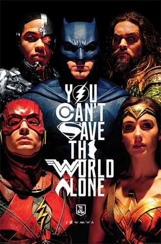 Постер Maxi Pyramid: DC: Justice League Movie (Save The World)