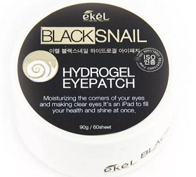 EKEL Гидрогелевые патчи для глаз с Муцином черной улитки Экел - EKEL Black Snail Hydrogel Eyepatch, 60 шт. 482294