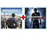 Watch Dogs 2 + UNCHARTED 4: Путь вора (цифр версия PS4) RUS