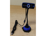 Web-camera USB 2.0 Megapixel с микрофоном (арт. 00000015810), сине-чёрная (гарантия 14 дней)