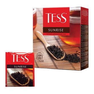 Чай TESS &quot;Sunrise&quot; черный цейлонский, 100 пакетиков в конвертах по 1,8 г,, 0918-09 621033