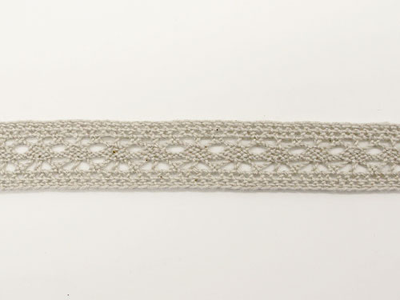 Арт. TBY 15.01.099, KRUZHEVO 15 мм. Хлопковое, узкое кружево