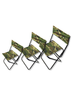 Стул туристический складной, со спинкой малый 30*27 H-30см (труба металл. Ø 16мм)