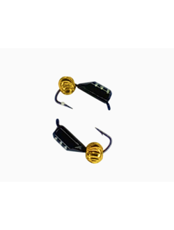 Мормышка вольфр. МАСТИВ Безнасадка 3 чёрный, латунь зефирка, 0,8гр. (золото) арт.142