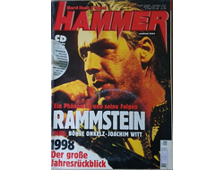 Metal Hammer Deutsch Magazine January 1999 Rammstein, Bohse Onkel, Иностранные журналы, Intpressshop