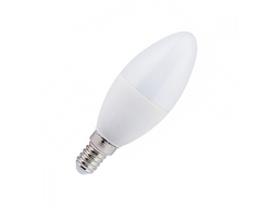 Лампа светодиодная Ecola свеча E14 9W 6000K 6K 100x37 матов. Premium C4MD90ELC