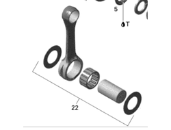Шатунная сборка оригинальная BRP 420892563 для BRP LYNX/Ski-Doo