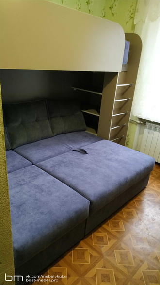 двухъярусная кровать диван