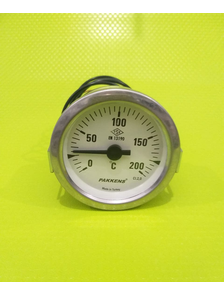 Термометр капиллярный PAKKENS Ø60 мм диапазон температур от 0 до 200°С, длина капилляра 1 метр Артикул: ST-0566