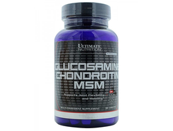 (Ultimate Nutrition) Glucosamine& Chondroitin & MSM - (90 таб)