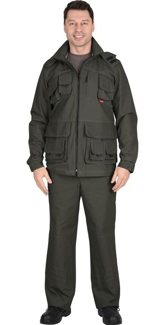 Костюм -Мичиган-2" куртка, брюки (тк. Canvas) темный хаки