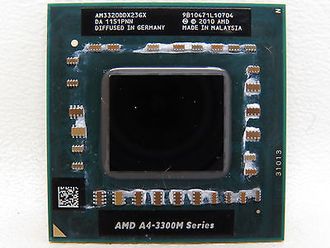 Процессор для ноутбука AMD A4-3300M X2 1,9Ghz socket FS1 (комиссионный товар)
