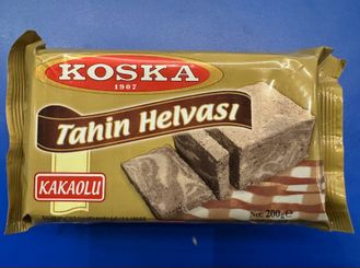 Халва кунжутная с какао (Tahin Helva Kakao), 200 гр., Koska, Турция