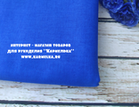 Ткань №101-10, однотонная, размер 48х48см, хлопок. производство России, цвет синий, 45р/отрез