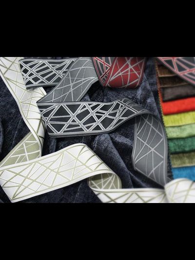 Отделочный текстильный бордюр с жаккардовым плетением для штор. Много цветов в наличии