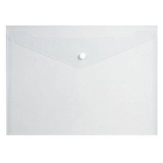 Пластиковый конверт inФОРМАТ А4, на кнопке, прозрачный 180 мкм 037608