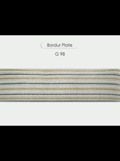 Арт. Plate, серия Majestic. Бордюр декоративный для штор с люрексом