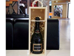 Деревянная коробка для шампанского