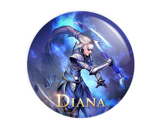 Значок или магнит Диана (Diana)