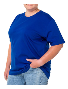 Женская футболка большого размера из хлопка арт. 2021-06  Размеры 68-82 (4 цвета)