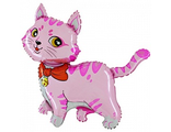 Шар (14&#039;&#039;/36 см) Мини-фигура, Милый котенок, Розовый, 1 шт.